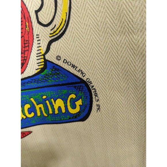 Teachers Canvas Tote Book Bag Graphics Beige New Without Tags Gift Canada - Picture 3 of 5